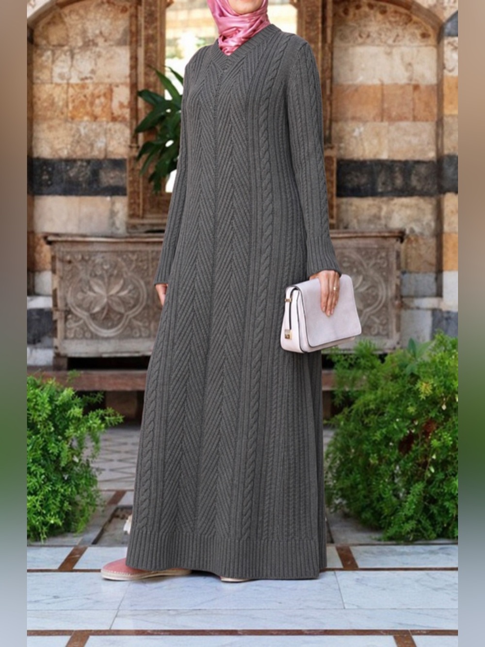 I have this dress in gray 60 inches length 18 inches armpit to armpit
